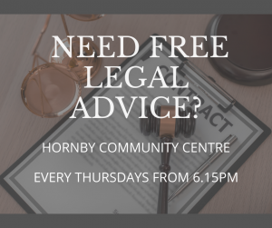 Free Legal Aid - Hornby Community Centre @ Hornby Community Centre