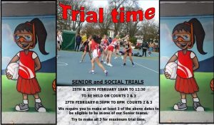 Hornby Netball - 3rd Trial of 3 Senior and Social Teams @ Hagley Park